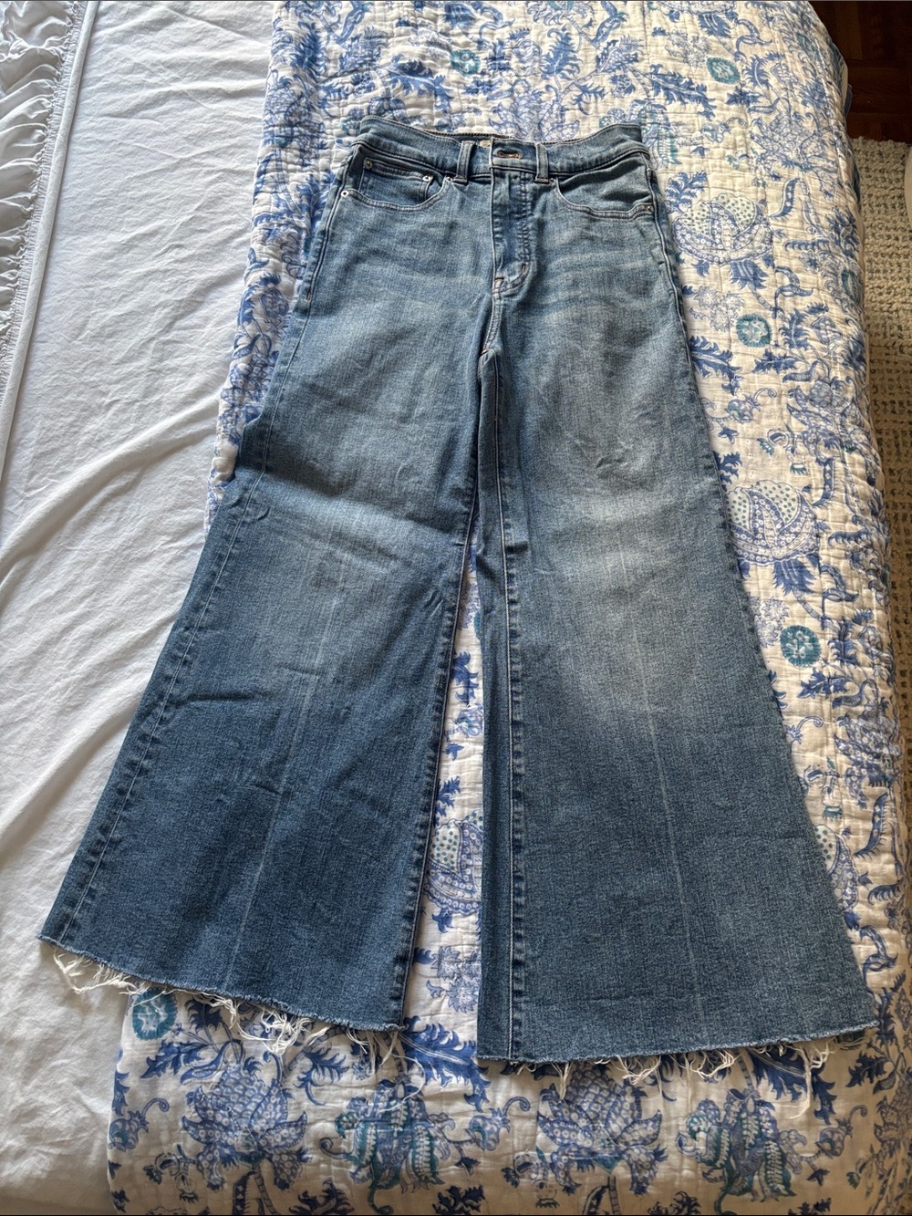 Madewell Flared Wide Leg Jeans